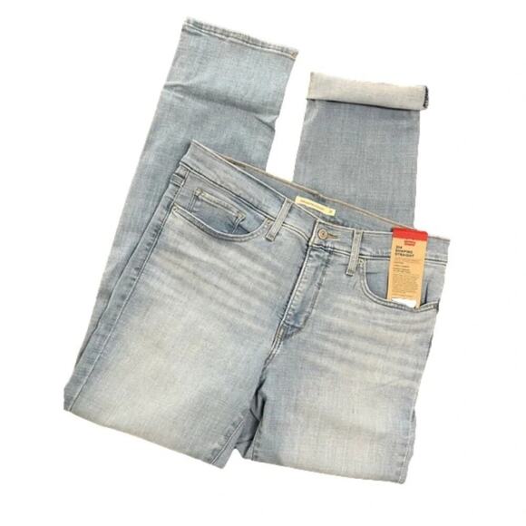 Levi's Ladies 314 Jeans Stretch Shaping Straight Tummy Slimming 32 X 32 NWT - Picture 7 of 10